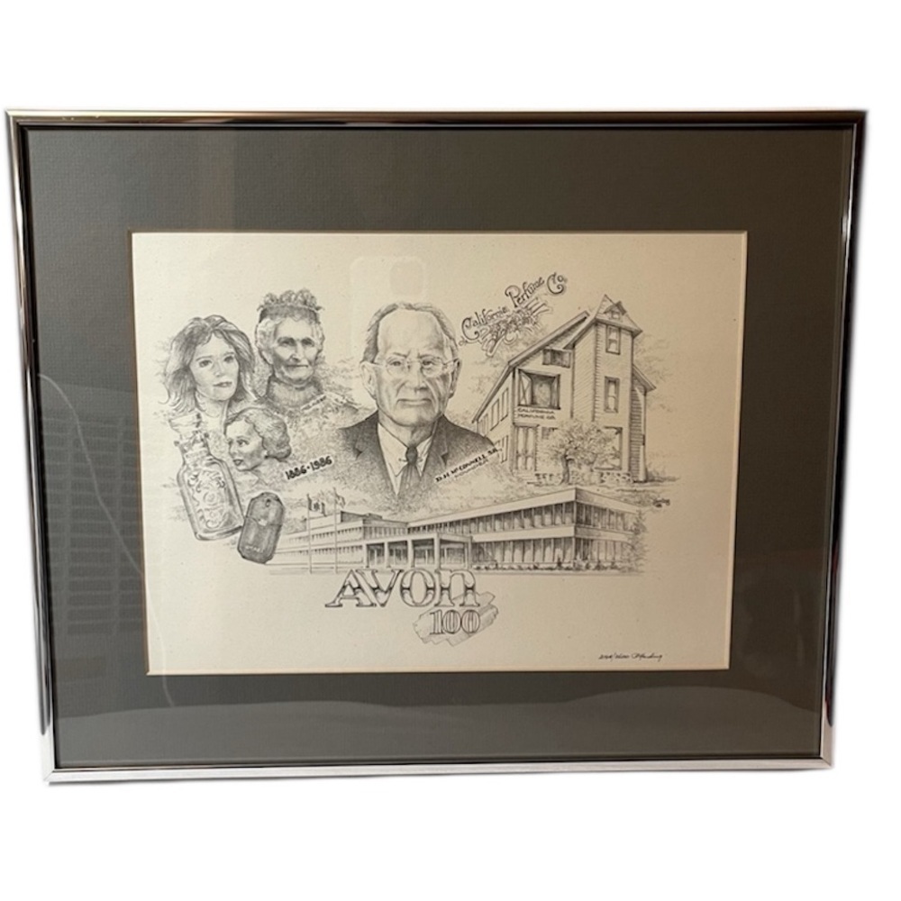 AVON 100 Year Anniversary 1886-1986 McConnell FRAMED LIMITED PRINT by P. Harding